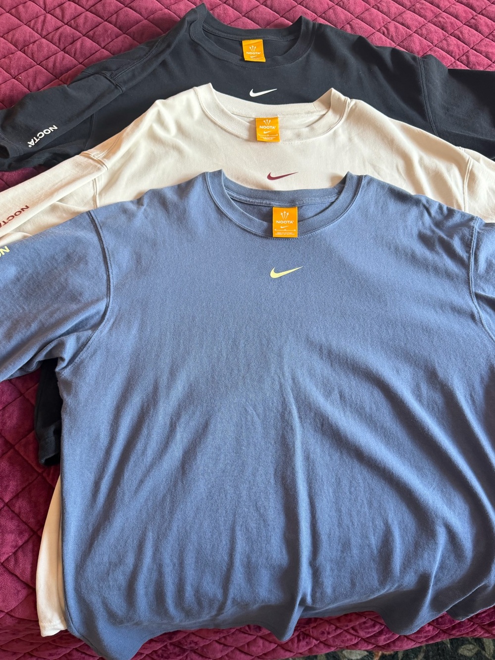 Nike Short-Sleeve Crew Tee Pack — Blue, White, Black Nocta like new
